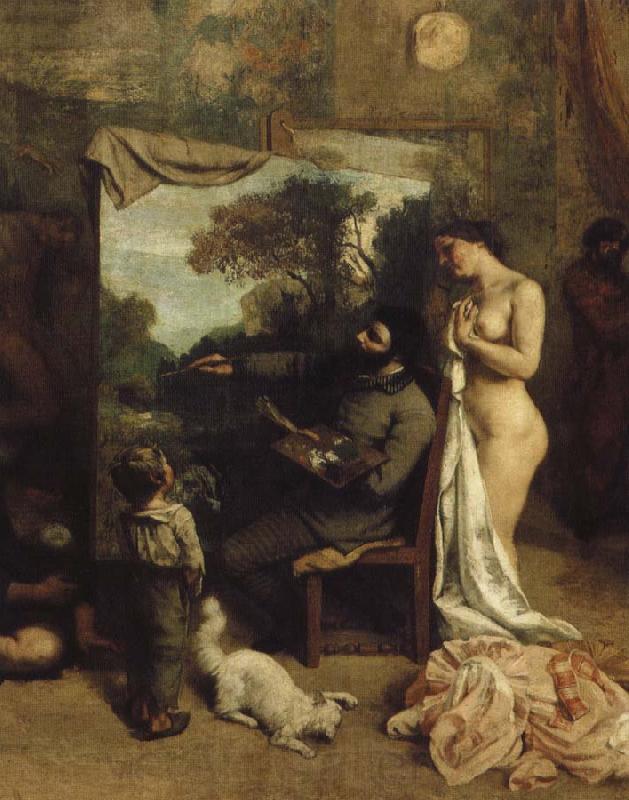 Gustave Courbet ateljen France oil painting art